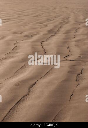 Dünensand an einem französischen Strand Stockfoto