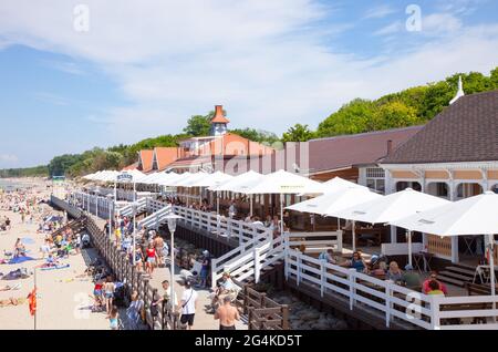 Selenogradsk, Russland – 09. Juni 2021: Ansicht des Zelenogradsk, Oblast Königsberg. Stockfoto