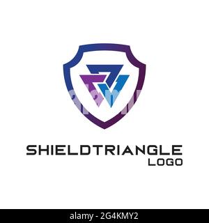 Triangle Logo exklusive Designinspiration Stock Vektor