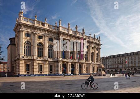 Palazzo Madama auf der Piazza castello, Turin, Italien, Europa Stockfoto