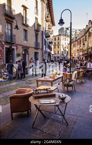 Balon in Borgo Dora, Turin, Italien, Europa Stockfoto