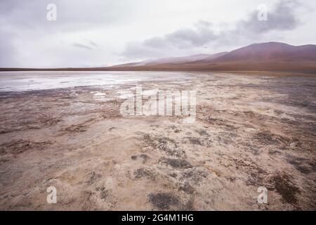 Laguna colorada, Sud Lípez, Eduardo Avaroa National Reserve of Andenfauna, Bolivien, Südamerika Stockfoto