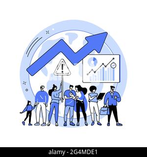 Populationswachstum abstrakte Konzept Vektor Illustration. Stock Vektor