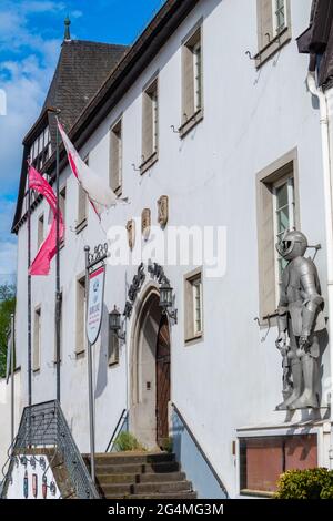 Schloss Linz im historischen Linz an der Rine, Rheinland-Pfalz, Gemrany Stockfoto