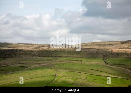 The Cat and Fiddle Inn Shining Tor und Cats Tor Macclesfield Cheshire England Stockfoto