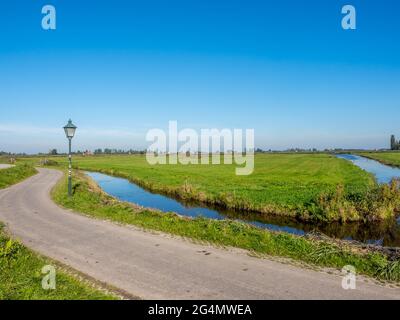 Stadtszene von Zaan Schans, einer kleinen Stadt mit historischen