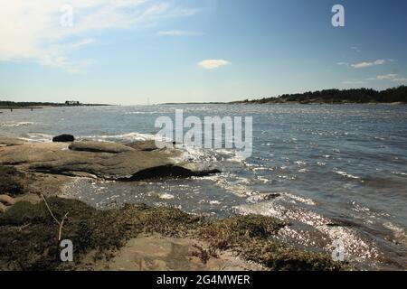 Landschaft mit einer felsigen Küste - Hvaler Stockfoto