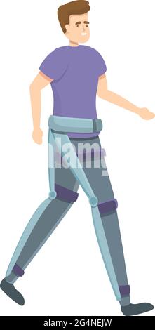 Modernes Exoskelett-Symbol. Cartoon von modernen Exoskelett Vektor-Symbol für Web-Design isoliert auf weißem Hintergrund Stock Vektor