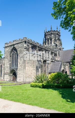 The Collegiate Church of St Mary, Saint Marys Place, Stafford, Staffordshire, England, Vereinigtes Königreich Stockfoto