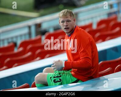 London, England, 22. Juni 2021. Aaron Ramsdale aus England während des UEFA-Europameisterschaftsspiel im Wembley-Stadion, London. Bildnachweis sollte lauten: David Klein / Sportimage Stockfoto