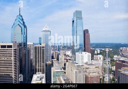 Skyline von Philadelphia Stockfoto