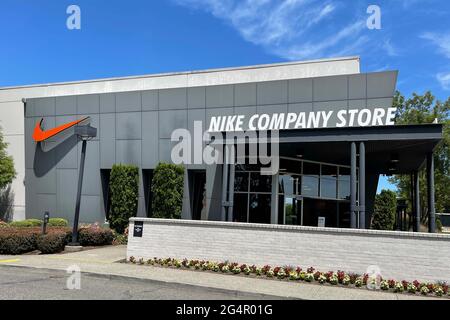 The Nike Company Store, Dienstag, 22. Juni 2021, in Beaverton, Ore. Stockfoto