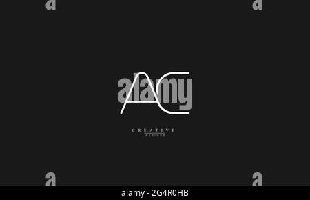 Buchstabenbuchstaben Initialen Monogramm-Logo AC CA A C Stock Vektor