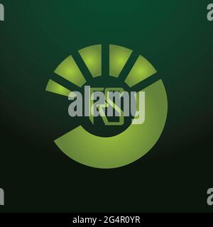 RS-Logo Alphabet Design-Symbol Vektor-Symbol Stockfoto