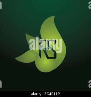 RS-Logo Alphabet Design-Symbol Vektor-Symbol Stockfoto