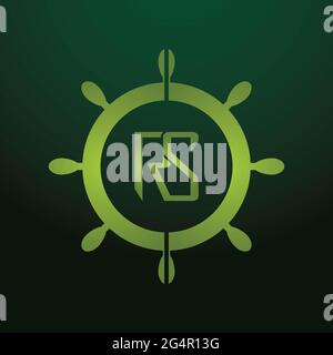 RS-Logo Alphabet Design-Symbol Vektor-Symbol Stockfoto