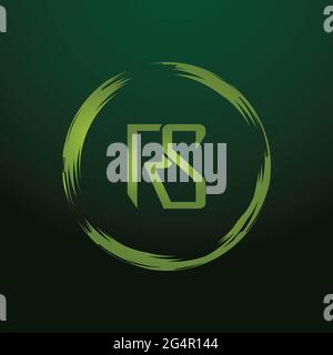 RS-Logo Alphabet Design-Symbol Vektor-Symbol Stockfoto