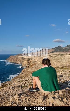 Nordküste der Insel Porto Santo Stockfoto