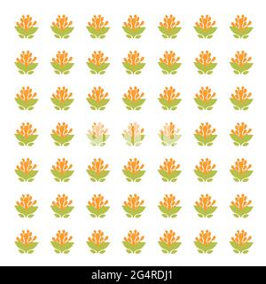 Florales Muster. Schön dekorierter floraler Hintergrund. vektor-Illustration Stockfoto