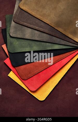 Mehrfarbige Palette von Hautproben, Palette von verschiedenen Hauttönen und Farben zu präsentieren Stockfoto