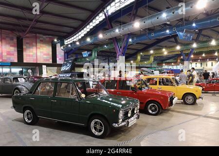 Sitz 124. Retro Malaga 2021, Andalusien, Spanien. Stockfoto