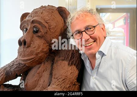 Eric Lamy ist der berühmteste Schokoladenhersteller von Brive-la-Gaillarde, Frankreich Stockfoto