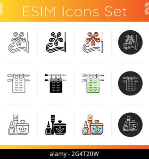 Symbole für kreative Hobbys Stock Vektor