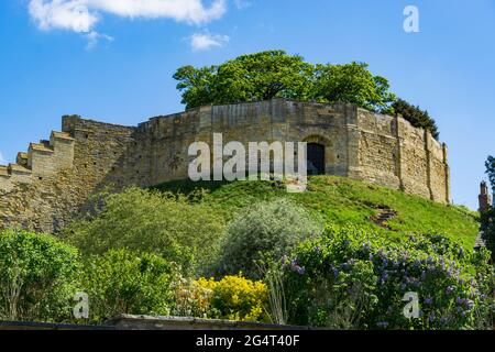 Lucy Tower Lincoln Castle von der Drury Lane 2021 Stockfoto