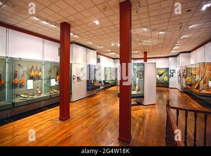 Das Museum of Folk-Instrumente im Plaka Viertel, Athen, Griechenland Stockfoto