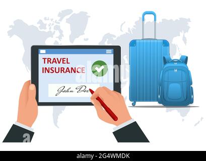 Versicherungspolice. Isometrische Kfz-Versicherung. Kfz-Versicherung mit Bargeld und Schlüsselanhänger. Schutz vor Gefahren, Gewährleistung von Sicherheit Stock Vektor