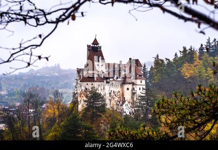 Majestätisches Schloss Bran in Rumänien Stockfoto