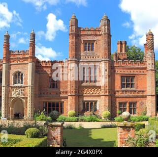 East Barsham Manor House, Anfang des 16. Jahrhunderts, Südfassade, südöstlicher Flügel, Norfolk, England, Großbritannien 4 Stockfoto