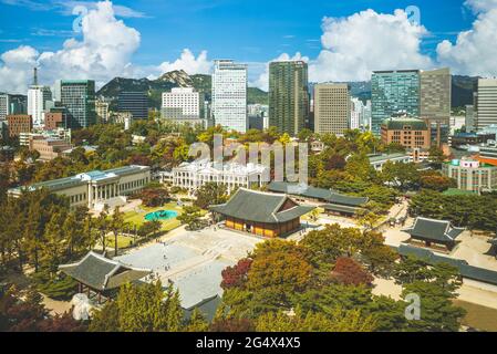 Deoksugung Palast, auch bekannt als Deoksu Palast, in seoul in Südkorea Stockfoto