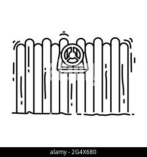 Spielplatz Kinder Lenkrad, spielen, Kinder, Kindergarten. Handgezeichnete Icon-Set, Umriss schwarz, Doodle-Symbol, Vektor-Symbol-Design. Stock Vektor