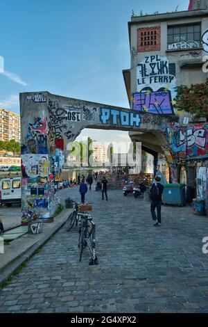 FRANKREICH, PARIS (75010), QUAY OF VALMY, POINT EPHEMERE Stockfoto