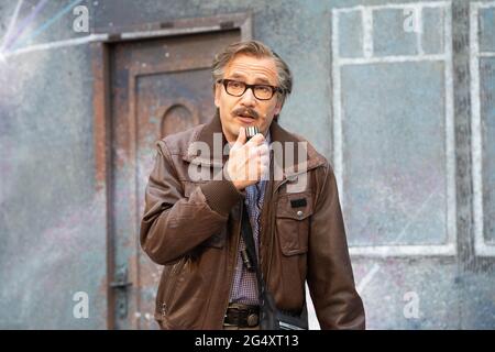 Mirko Brankatschk, Generalprobe des Deutsch-Sorbischen Volkstheaters Bautzen zu 'Sherlock Holmes - die Beatles Bänder' im Hof der Bautzener Ortenburg. Stockfoto