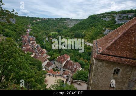 FRANKREICH, LOT (46), HAUT-QUERCY, ROCAMADOUR UND DAS ALZOU-TAL Stockfoto