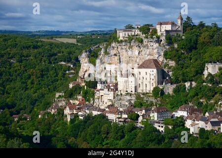 FRANKREICH, LOT (46), HAUT-QUERCY, ROCAMADOUR Stockfoto