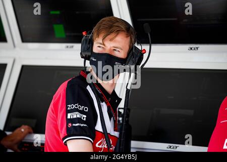 Le Castellet, Frankreich. Juni 2021. Callum Ilott (GBR, Alfa Romeo Racing ORLEN), F1 Grand Prix von Frankreich auf dem Circuit Paul Ricard am 18. Juni 2021 in Le Castellet, Frankreich. (Foto von HOCH ZWEI) Quelle: dpa/Alamy Live News Stockfoto