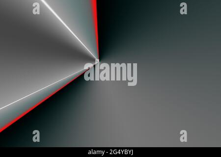 Illustration von weißem, rotem und grauem Vektor abstraktem Hintergrund mit Copyspace Stockfoto