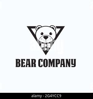 Bear Firmenlogo exklusive Design-Inspiration Stock Vektor