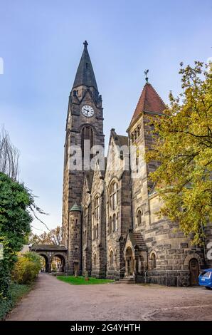 Versöhnungskirche in Dresden, Sachsen, Deutschland. Stockfoto