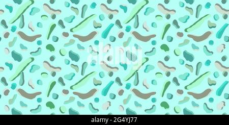 Hellgrün Und Blau Nahtloses Abstraktes Geometrisches Muster Vektor Illustration Hintergrund Kunst Stock Vektor