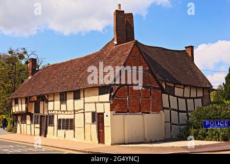 Maurerhof, Rother Street, Stratfor-upon-Avon. Das älteste Haus in Stratford-upon-Avon um 1481 Stockfoto