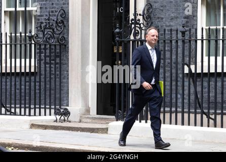 Sir Simon Stevens, Chief Executive von NHS England, verlässt die Downing Street 10 nach einem Treffen Stockfoto