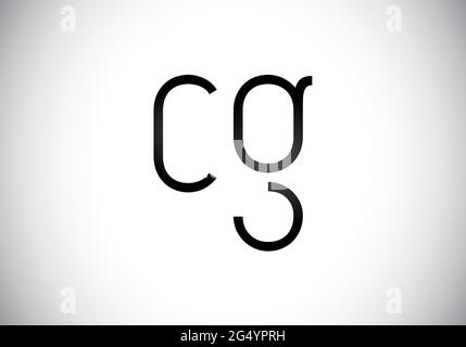 Initial CG Letter Logo mit Creative Modern Business Typography Vektor-Vorlage. Kreativer abstrakter Monogramm-Buchstabe CG Stock Vektor