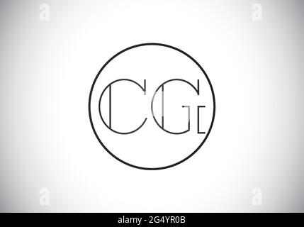 Initial CG Letter Logo mit Creative Modern Business Typography Vektor-Vorlage. Kreativer abstrakter Monogramm-Buchstabe CG Stock Vektor