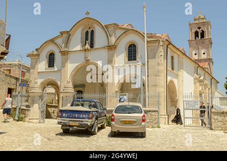 Lefkara, Zypern - 14. Mai 2021: kirche im Dorf Lefkara auf Zypern Stockfoto