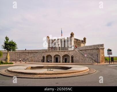 Alte Festung in Menton, Südfrankreich Stockfoto