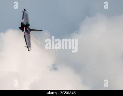 Eurofighter Typhoon des RAF Display Teams Stockfoto